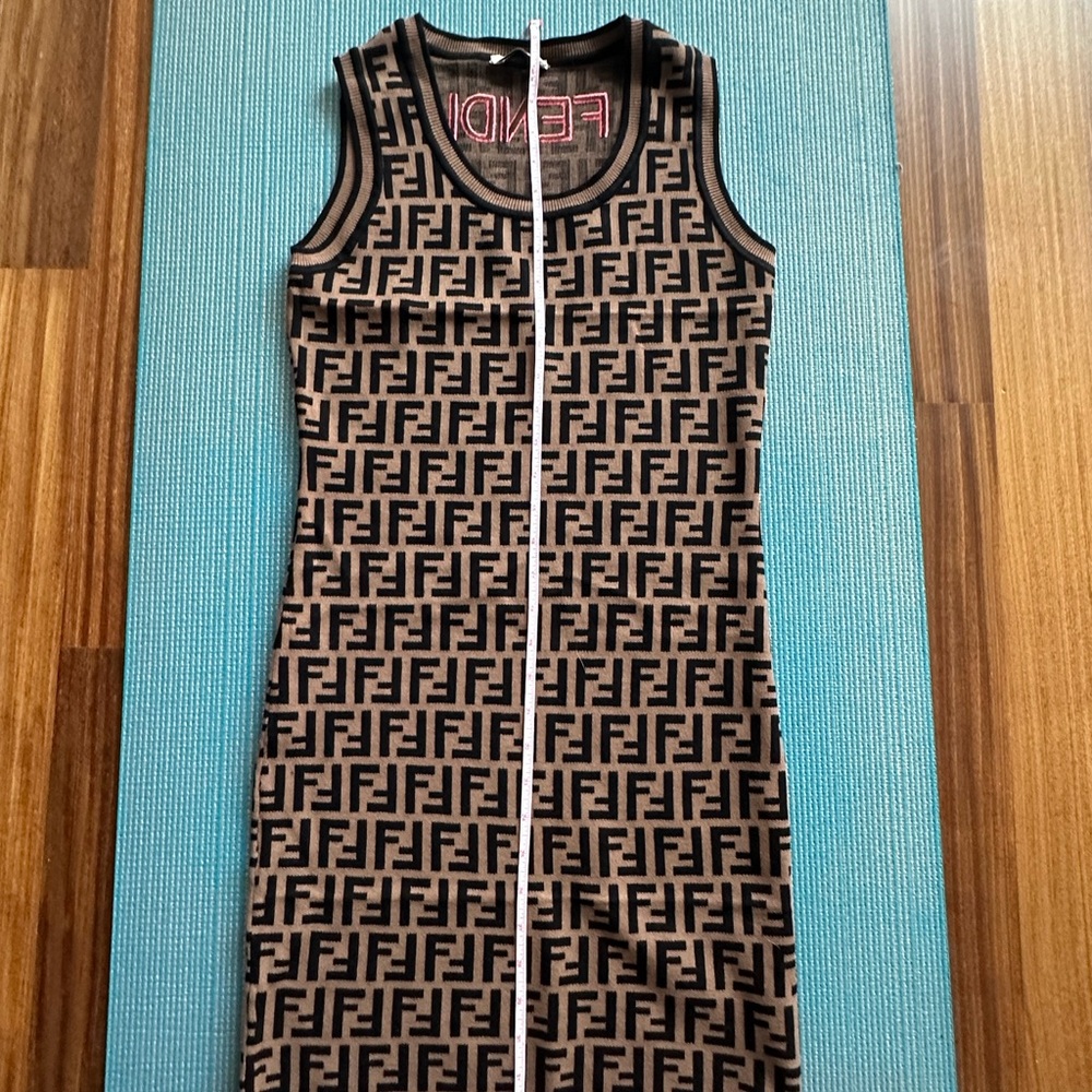 Fendi FF Monogram Logo Dress - IT 38 - Picture 4 of 7